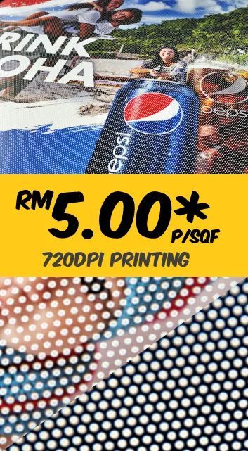 Perforated Window Sticker Supply In KL Selangor