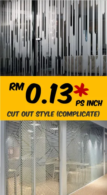 Sandblast Glass Sticker Shop KL Malaysia