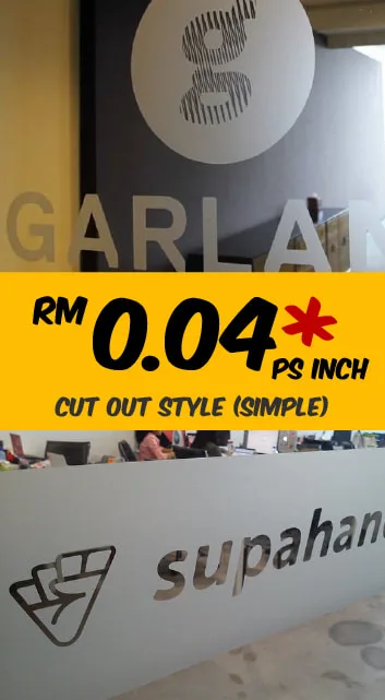 Diecut Frosted Glass Sticker in selangor Malaysia