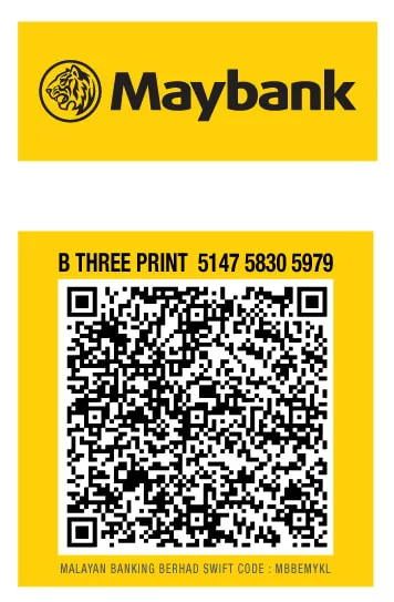 B Three Print Maybank QR MAE PAYMENT