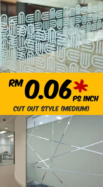 Selangor KL Frosted Glass Sticker Shop