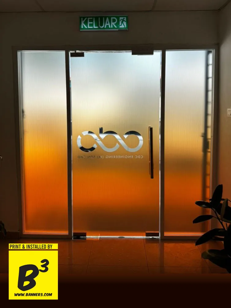 Moru Glass Sticker Custom ombre color stickerPrint & Sticker Install  In KL Malaysia