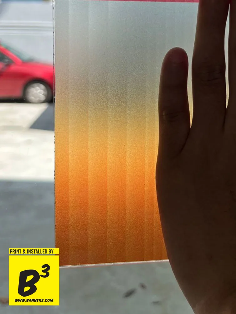 Moru Glass Sticker Custom ombre color stickerPrint & Sticker Install  In KL Malaysia