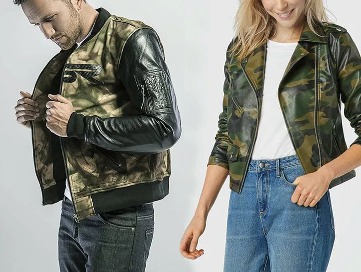 Faux Leather Moto Jacket Printed in malaysia