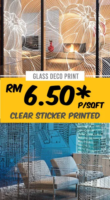 Glass sticker Decor Sticker Printing In KL Selangor Malaysia