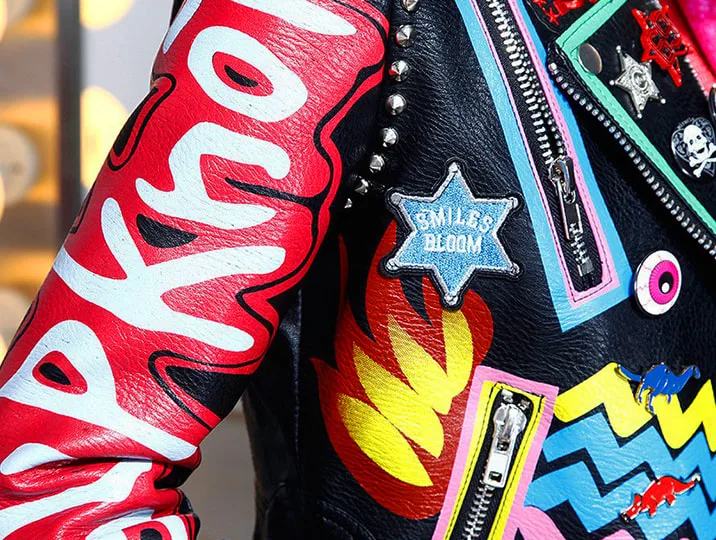 Fashion Leather Jacket Printed in Malaysia