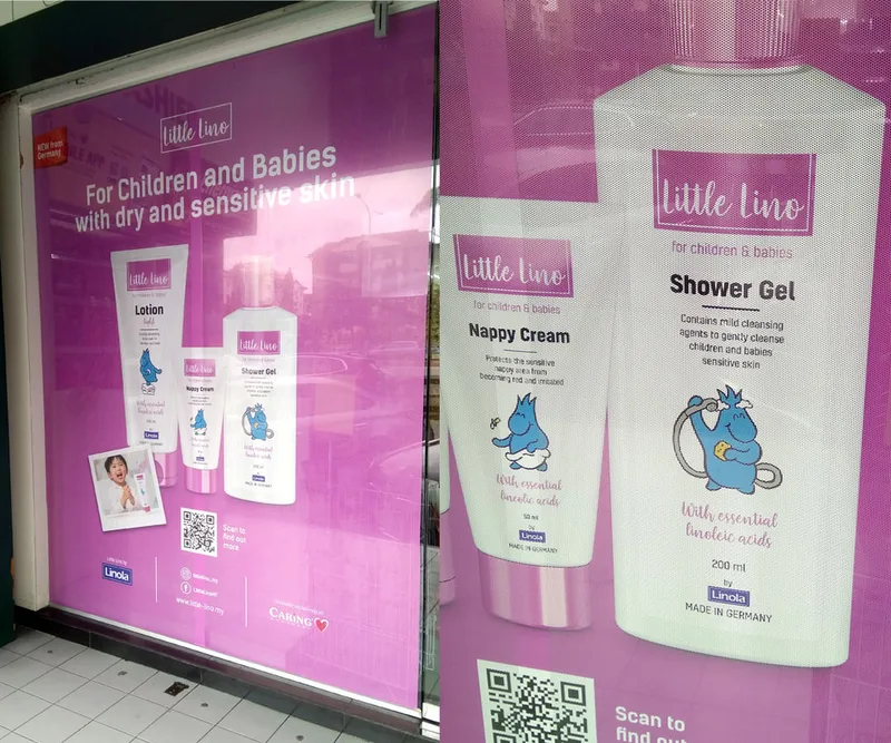 one way vision sticker glass sticker install KL PJ Selangor malaysia - caring pharmacy