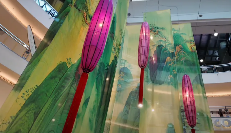 Event Deco sheer semi transparent Fabric Print in KL Selangor Malaysia