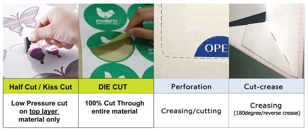 Sticker Kiss Cut Half Cut DieCut Perforation Cut - supply in KL Malaysia
