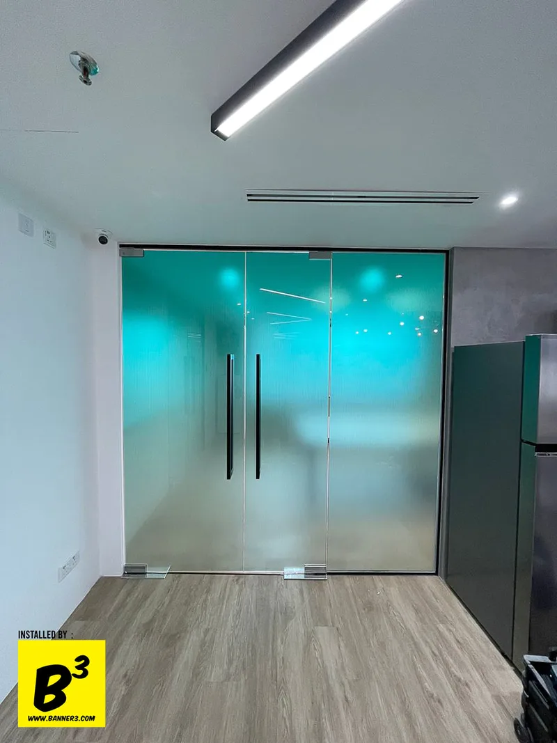 Ribbed Glass Effect Sticker Custom Print In KL Malaysia Banner3.com