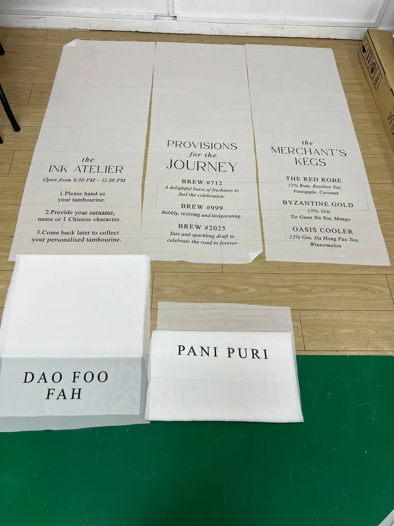 wedding sheer fabric print in kl Penang malaysia