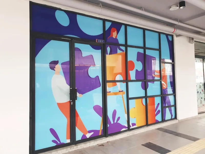 Graphic Printed Glass Sticker  Glass  Printing  KL Malaysia